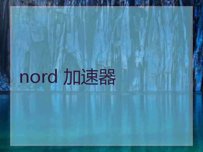 nord 加速器