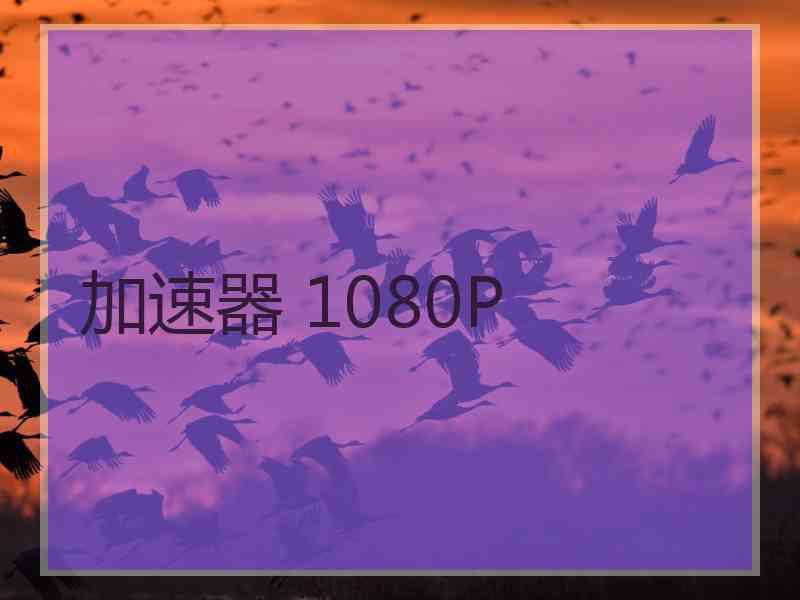 加速器 1080P