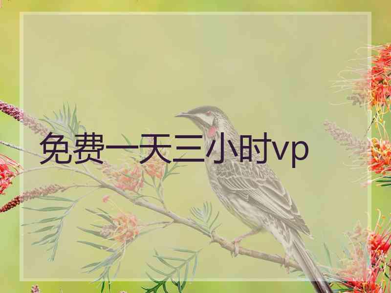 免费一天三小时vp