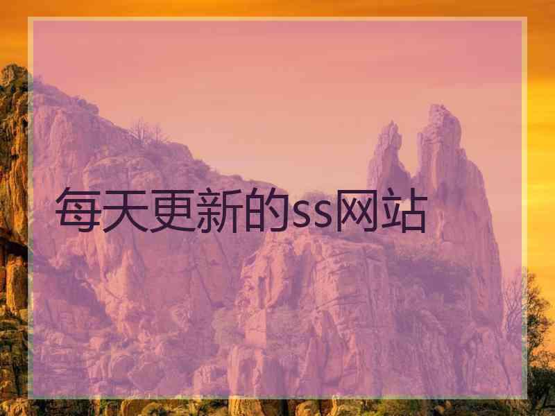 每天更新的ss网站