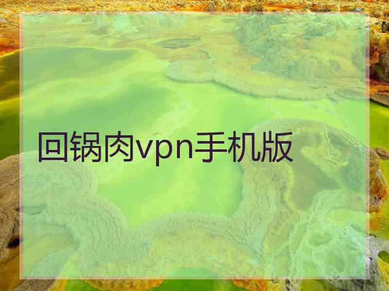 回锅肉vpn手机版