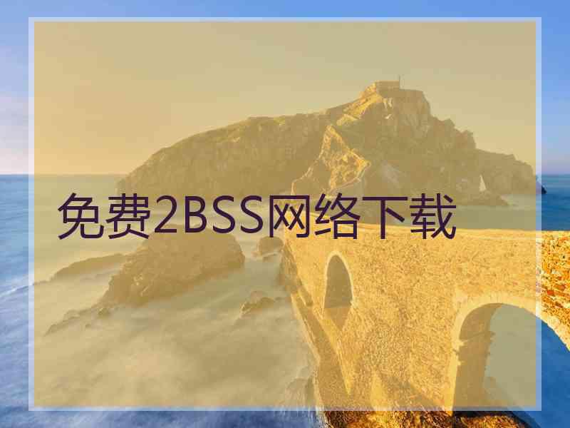 免费2BSS网络下载