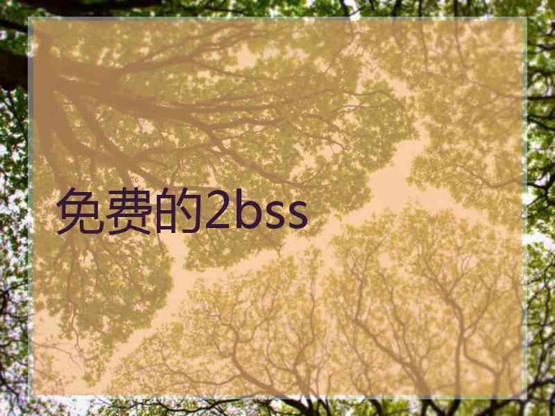 免费的2bss